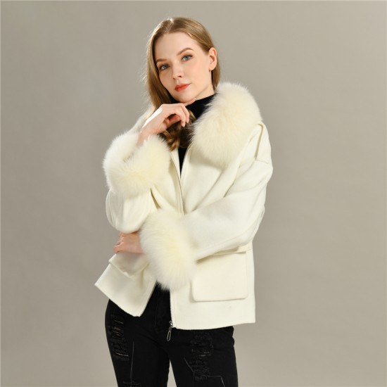 Fashion Design Classic High Quality Female Double Face Cashmere Women Winter Korean Wool Coat