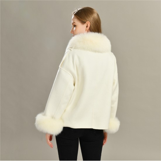 Fashion Design Classic High Quality Female Double Face Cashmere Women Winter Korean Wool Coat