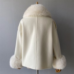 Fashion Design Classic High Quality Female Double Face Cashmere Women Winter Korean Wool Coat