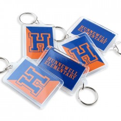 Clear Custom Blank Souvenir Plastic Keyring Frame Photo Picture Insert Acrylic Keychain