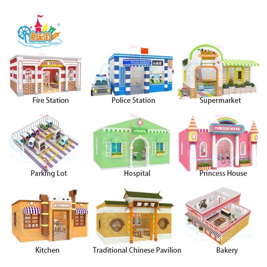 New Dream Theme Role Play Indoor Soft Playground Princess House Playhouse Shoe Cabinet for Kids