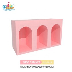 New Dream Theme Role Play Indoor Soft Playground Princess House Playhouse Shoe Cabinet for Kids