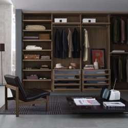 U Shape Customized Size Bedroom Wooden Wardrobes Clothes Cabinet Melamine Finished Plywood Walk in Closet