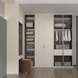SUOFEIYA Custom Nordic Style Open Walk in Closet Organizer Bedroom Wardrobe Clothes Cabinets