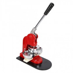 New Popular 58mm Semi-Automatic Button Maker Machine for Aluminium Steel Plastic Manual Grade Badge Keychain Used