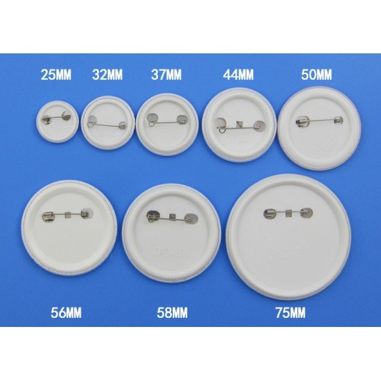 New Popular 58mm Semi-Automatic Button Maker Machine for Aluminium Steel Plastic Manual Grade Badge Keychain Used