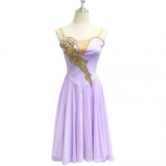 R0018 Lavender Purple Condole Belt Skirt Dance Costumes Performance Wear Festival Clothes Adult