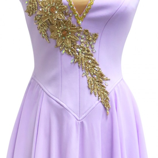R0018 Lavender Purple Condole Belt Skirt Dance Costumes Performance Wear Festival Clothes Adult