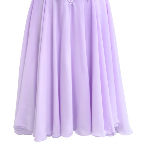 R0018 Lavender Purple Condole Belt Skirt Dance Costumes Performance Wear Festival Clothes Adult