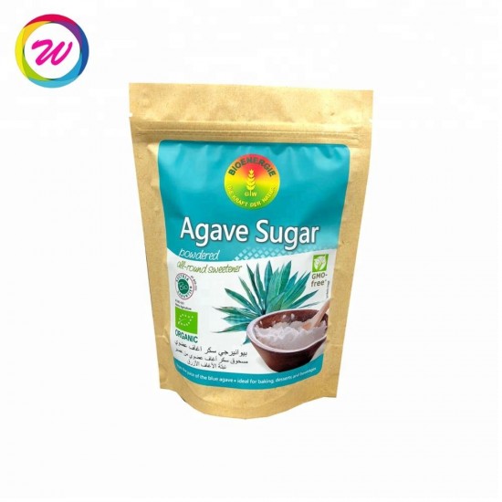 Custom Logo Resealable Stand up Protein Powder Packaging Bag Food Breast Milk Storage Bag Sandwich Bag LDPE Gravure Printing