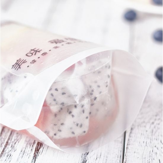 Stand up Plastic Zipper Pack Packaging Bag Drink Pouch With Straw