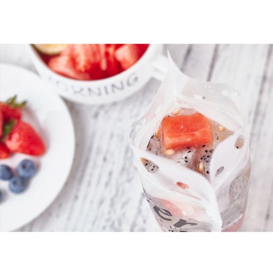 Stand up Plastic Zipper Pack Packaging Bag Drink Pouch With Straw