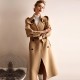 Women Spring Autumn Long 100% Real Wool Cashmere Trench Coat Real Wool Coat