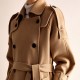 Women Spring Autumn Long 100% Real Wool Cashmere Trench Coat Real Wool Coat