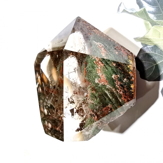 Natural Garden Quartz  Phantom Reiki Crystal Tower Quartz Healing Crystal Polished Garden Quartz Point  Tower