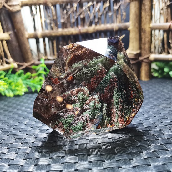 Natural Garden Quartz  Phantom Reiki Crystal Tower Quartz Healing Crystal Polished Garden Quartz Point  Tower