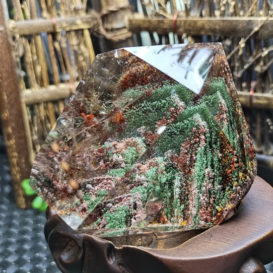 Natural Garden Quartz  Phantom Reiki Crystal Tower Quartz Healing Crystal Polished Garden Quartz Point  Tower