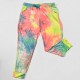 In Stock Women Yummy Brushed Tie Dye Hoodie Long Sleeve Top and Jogger Long Set