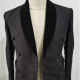 Black Jacquard Shawl Lapel.Customization of High-end Men's Suit