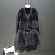 New Winter Clothes Fur Vest Women's Mid-Length Fox Waistcoat