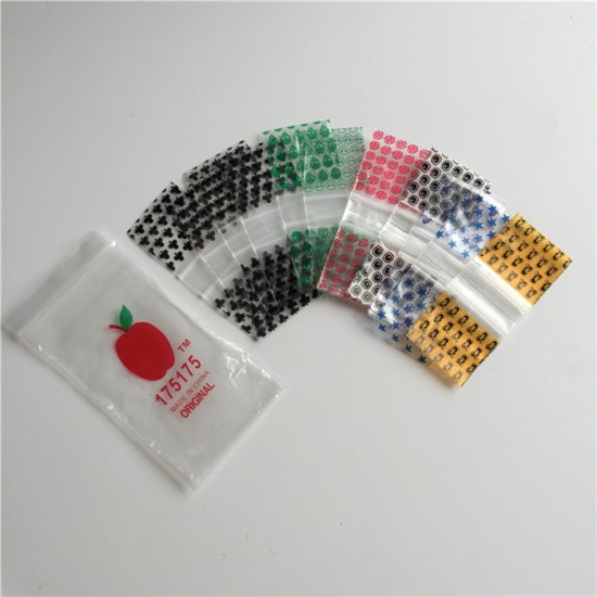 YURUI Transparent Zip Locked Poly Small Plastic Mini Bags