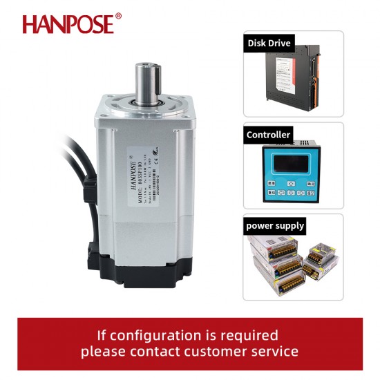 High Performance Servo Motor Driver Kit ASD2100 220V 1000W 80SSP100 3.3N.m 5.4A Constant Torque 6000rpm Ac Servo Motor and Drive