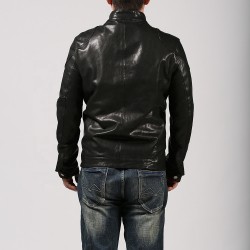 Wholesale Custom High Quality Fashion Hunting Clothes Genuine Leather Coat Apparel Men's Casual Jackets& Coats 2024
