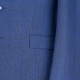 Clothing Manufacturers for Custom Suits Navy Two  Pieces Plaid Slim Fit MTM Wool Mens Business Casual Tailored Suit