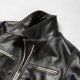 Custom-made Autumn Winter Fashion Personality Belt Clothes Real Leather Coats Motorcycle Riders Black Men's Horse Skin Jackets