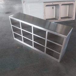 Custom Made Stainless Steel Shoe Cabinet Bench for Factory/industrial