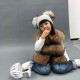 Baby Autumn Winter Vest Waistcoat Boys Girls Raccoon Fur Coat Kids Clothes Child Fur Vest