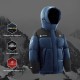 PELLIOT Men Warm Water Repellent Windproof Winter Outdoor 1000 Filling Power Down Insulation 95%  White Goose Down Puffer Jacket