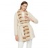 New Style Detachable Fox Fur Collar Belt Slimming Winter Wool Cashmere Coat Women