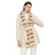 New Style Detachable Fox Fur Collar Belt Slimming Winter Wool Cashmere Coat Women