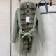 New Style Detachable Fox Fur Collar Belt Slimming Winter Wool Cashmere Coat Women
