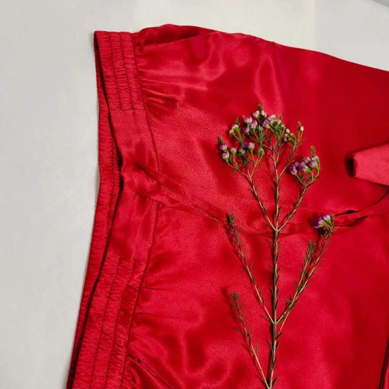 100% Silk 22mm Long Sleeve Silk Pajama Set Sleepwear for Women