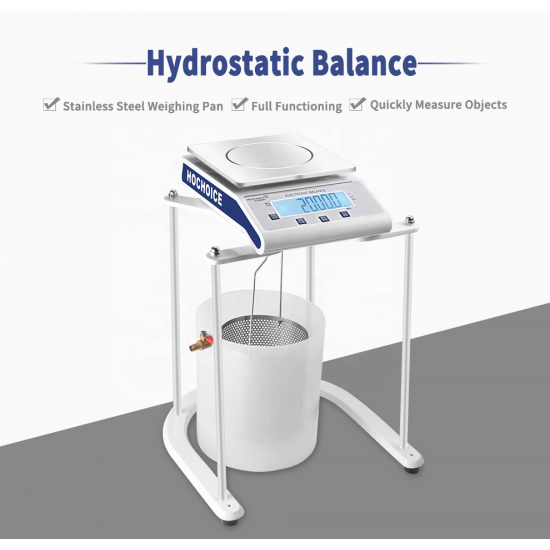 Hot Selling Precision 0.1 g 0.01 g Hydrostatic Gravity Density Balance Scale Weighing Scale with RS232 Interface
