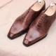 High Quality Men Dress Shoes Lightweight Leather Carved Shoes Derby Pointed Toe Oxford Men's Dress Shoes