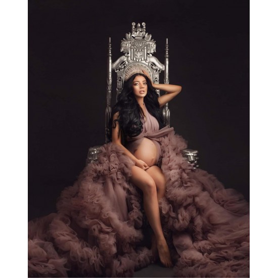 Lace Maternity Gown Maxi Wholesale Photography Dress Maternity Dress for Photoshoot Baby Shower