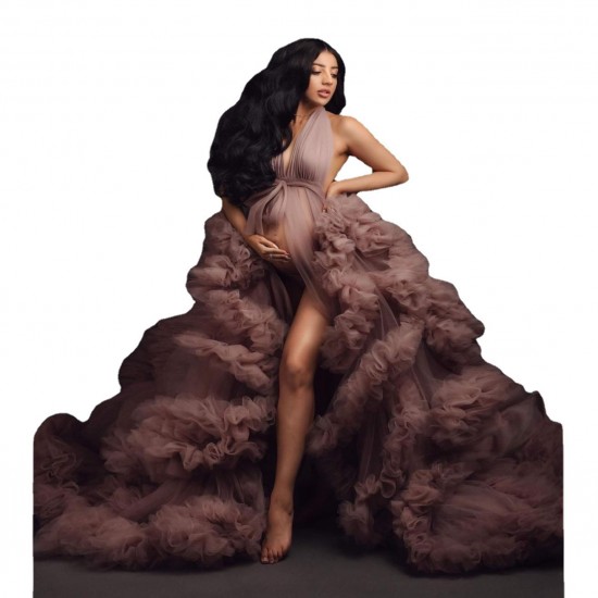 Lace Maternity Gown Maxi Wholesale Photography Dress Maternity Dress for Photoshoot Baby Shower