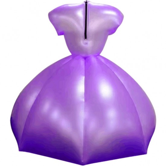 Custom Environmental PVC Solid Color Shiny Masquerade Ball Inflatable Princess Skirts for Sale