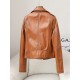 New Fashion Women Girl Sheep Leather Coat Lady Real Sheep Skin Short Jacket Clothes JT3142