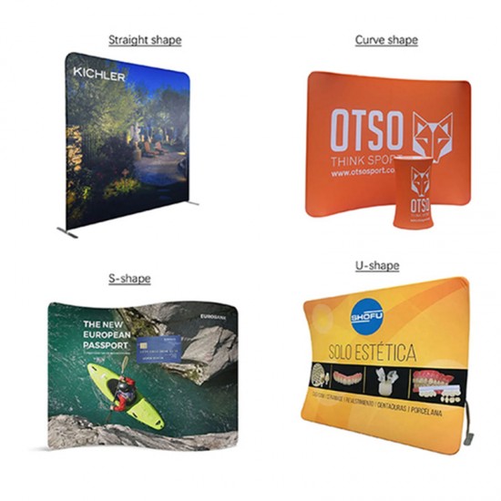 8x8 Photo Booth Backdrops and Stands Backdrops Pillow Cover Tension Fabric Tube Display Stretch Fabric Display