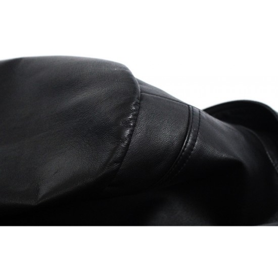 Designer Fashion Womens Jacket Chaquetas Mujer 2023 Black Genuine Sheepskin Leather Coat Jacket for Women