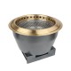 Factory Supply Commercial Barbecue Oven Japanese Gold Stainless Steel Round Charcoal BBQ Oven