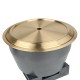 Factory Supply Commercial Barbecue Oven Japanese Gold Stainless Steel Round Charcoal BBQ Oven