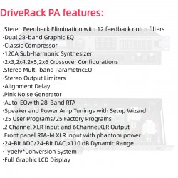 Paulkitson Professional Audio Processor DriveRack PA Metal DSP Audio Signal Expert Sound Equipment
