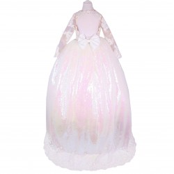 Modern High Quality Floral Chiffon Dress for Newborn 1-Year Baby Girls Custom Wedding Party Clothes O-Neck New Design for Spring