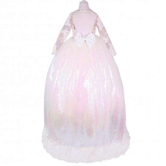 Modern High Quality Floral Chiffon Dress for Newborn 1-Year Baby Girls Custom Wedding Party Clothes O-Neck New Design for Spring