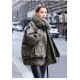 Real Two-piece Raccoon Fur Coat, Elegant and Fashionable Ladies Coat, Warm and Comfortable Women's Coat Winter Long F=one Size